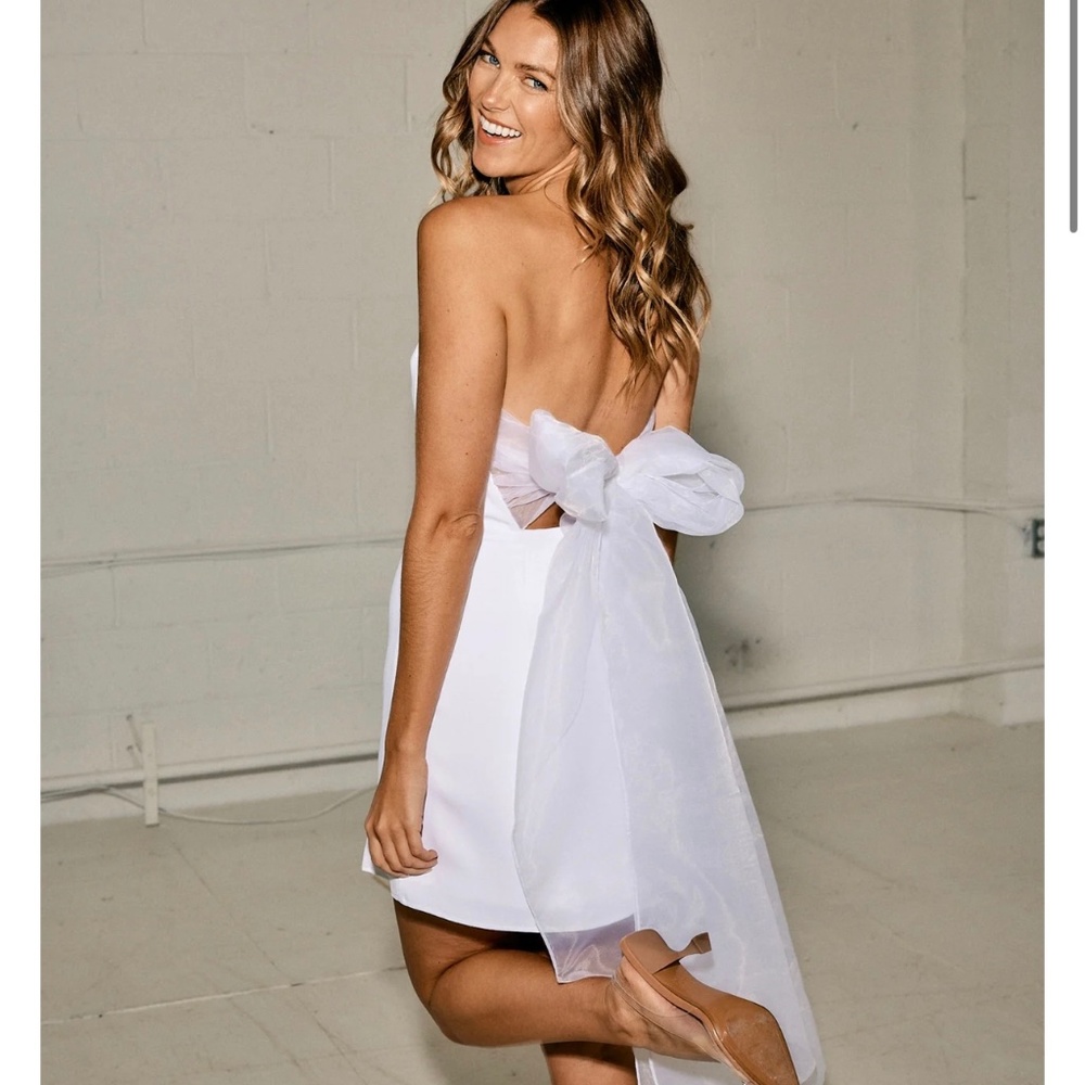 Park & Fifth - white bow dress